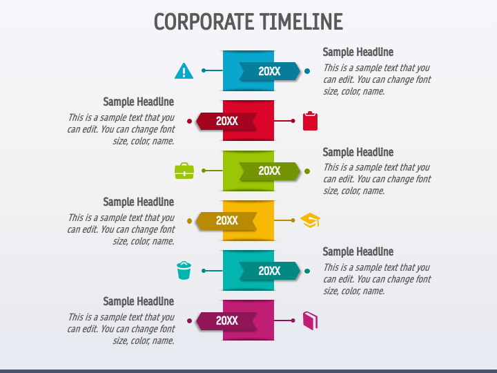 Corporate Timeline PPT Slide 1