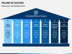 Pillars of Success PPT Slide 1