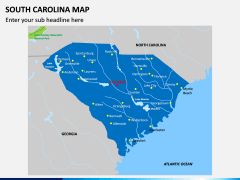 South Carolina Map PPT Slide 1