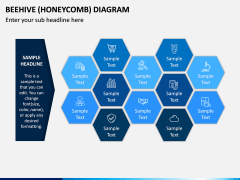 Beehive (Honeycomb) Diagram PPT Slide 2