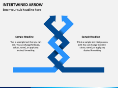 Interwined Arrow PPT Slide 4
