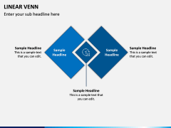 Linear Venn Diagram PPT Slide 7