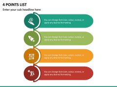 4 Points List PPT Slide 2