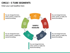 Circle – 5 Tube Segments PPT Slide 2