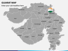 Gujarat Map PPT Slide 2
