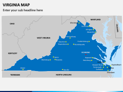 Virginia Map PPT Slide 2