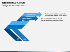 Interwined Arrow PPT Slide 3