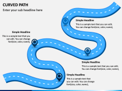 Curved Path PPT Slide 1