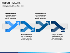 Ribbon Timeline PPT Slide 5