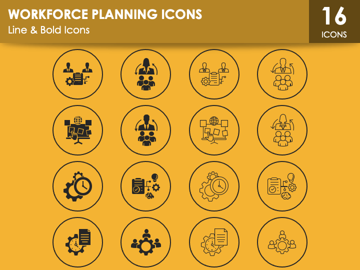 Workforce Planning Icons PPT Slide 1