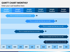 Gantt Chart Monthly PPT Slide 4