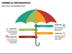 Umbrella Infographic free PPT slide 2