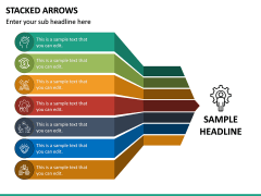 Stacked Arrows PPT Slide 2