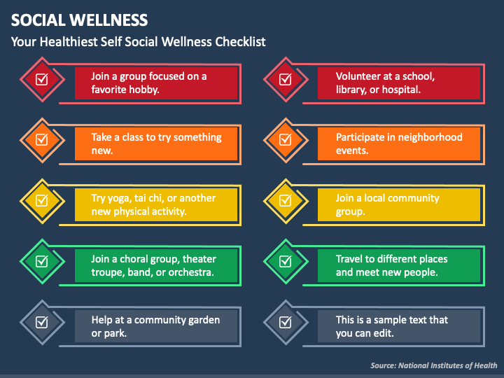 Social Wellness PPT Slide 1