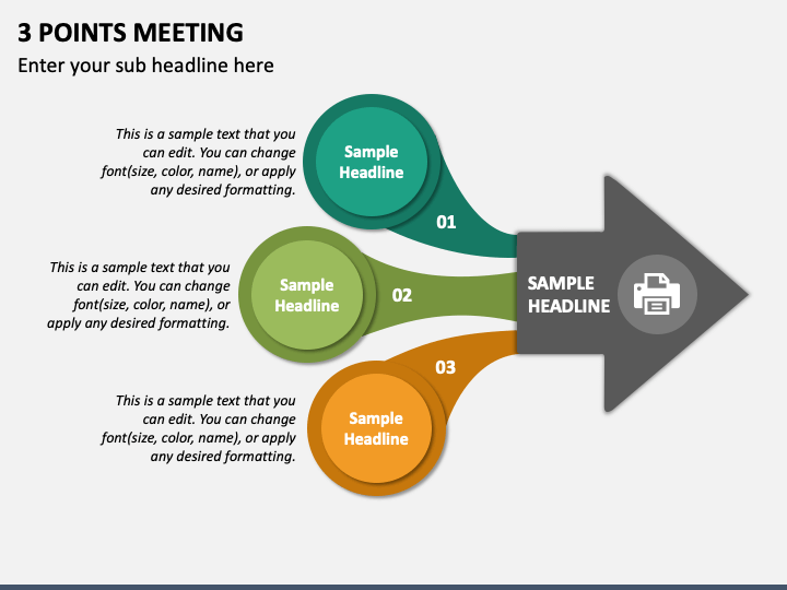 3 Points Meeting PPT Slide 1
