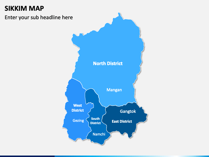 Sikkim Map PPT Slide 1