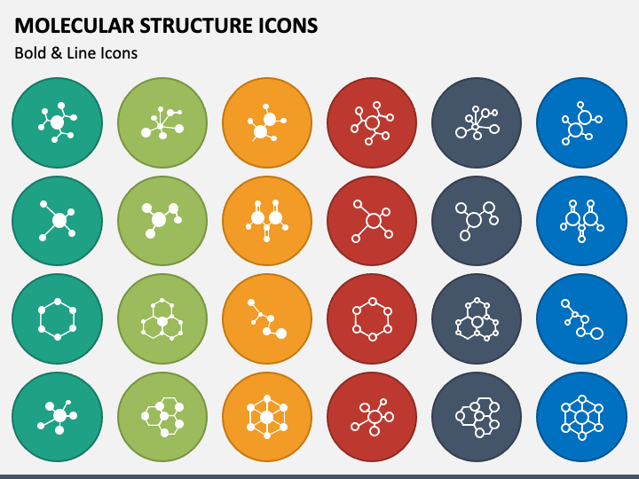 Molecular Structure Icons PPT Slide 1